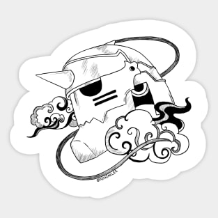 Alphonse Helmet Sticker